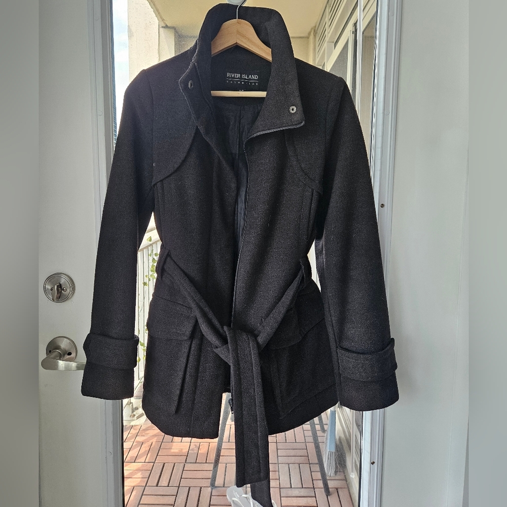 Black Belted Coat